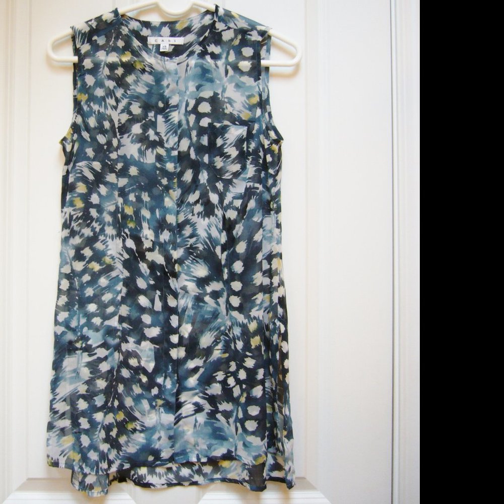 Cabi Style 416 Long Tunic Top Sleeveless